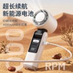 K801 Ice Cooling Turbo Fan – 4000mAh Rechargeable Portable Fan | 1–199 Speed | Foldable Handheld Mini Fan BD - Image 3